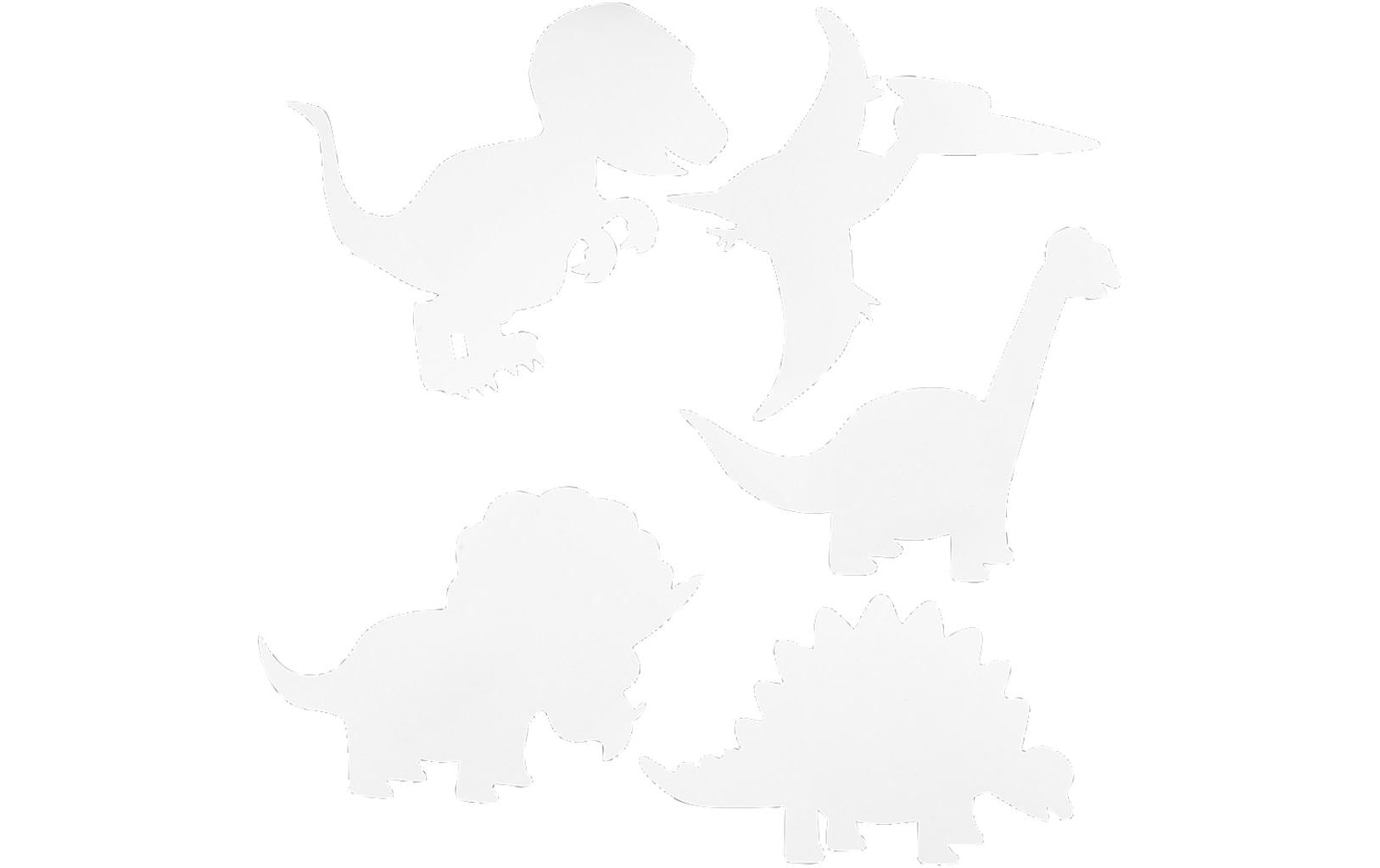 Bastelpapier Dinosaurier 16 Stück, WeissStanzschablonen