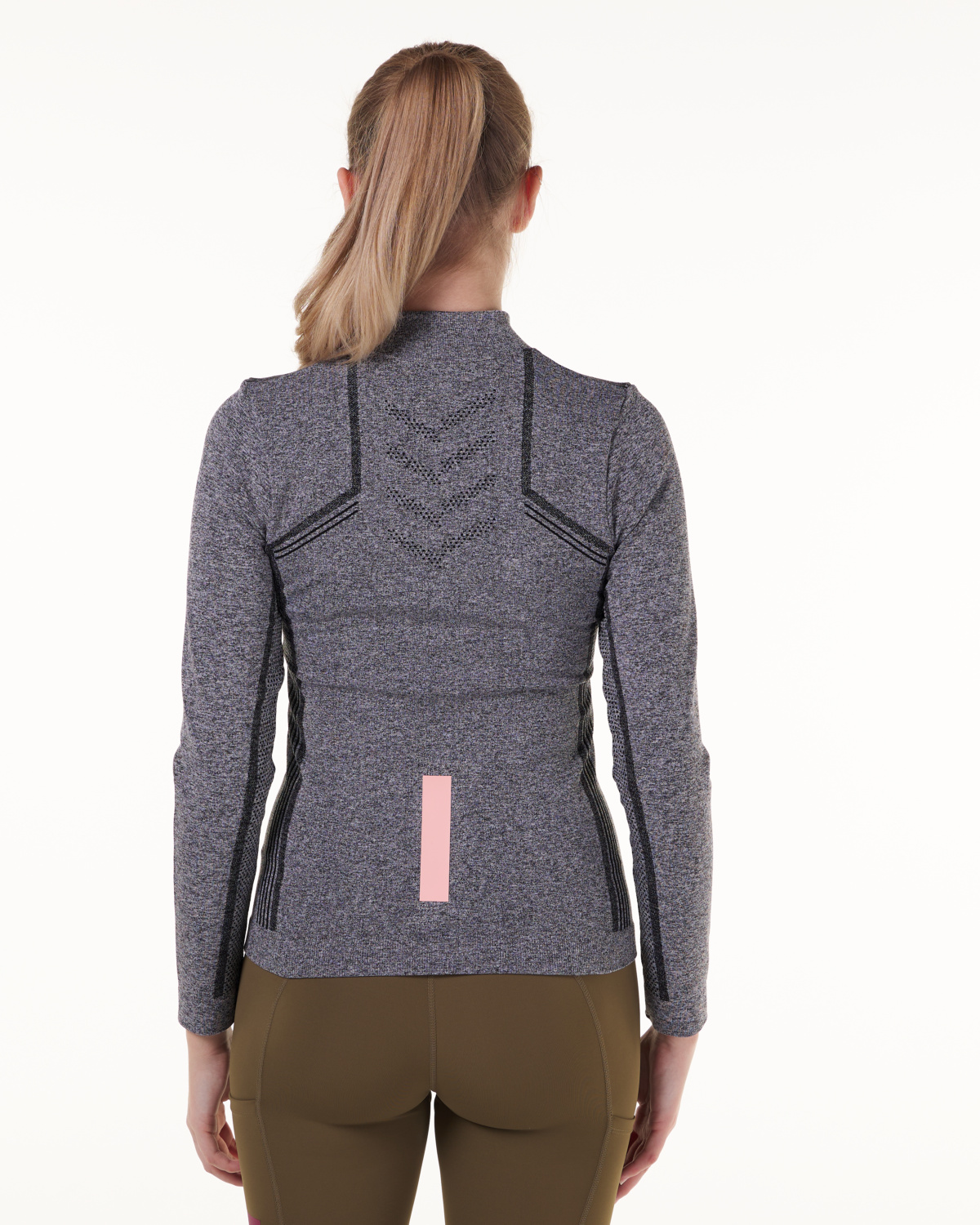 LEVITY Dry Ctrl Seamless LS Grey Melange