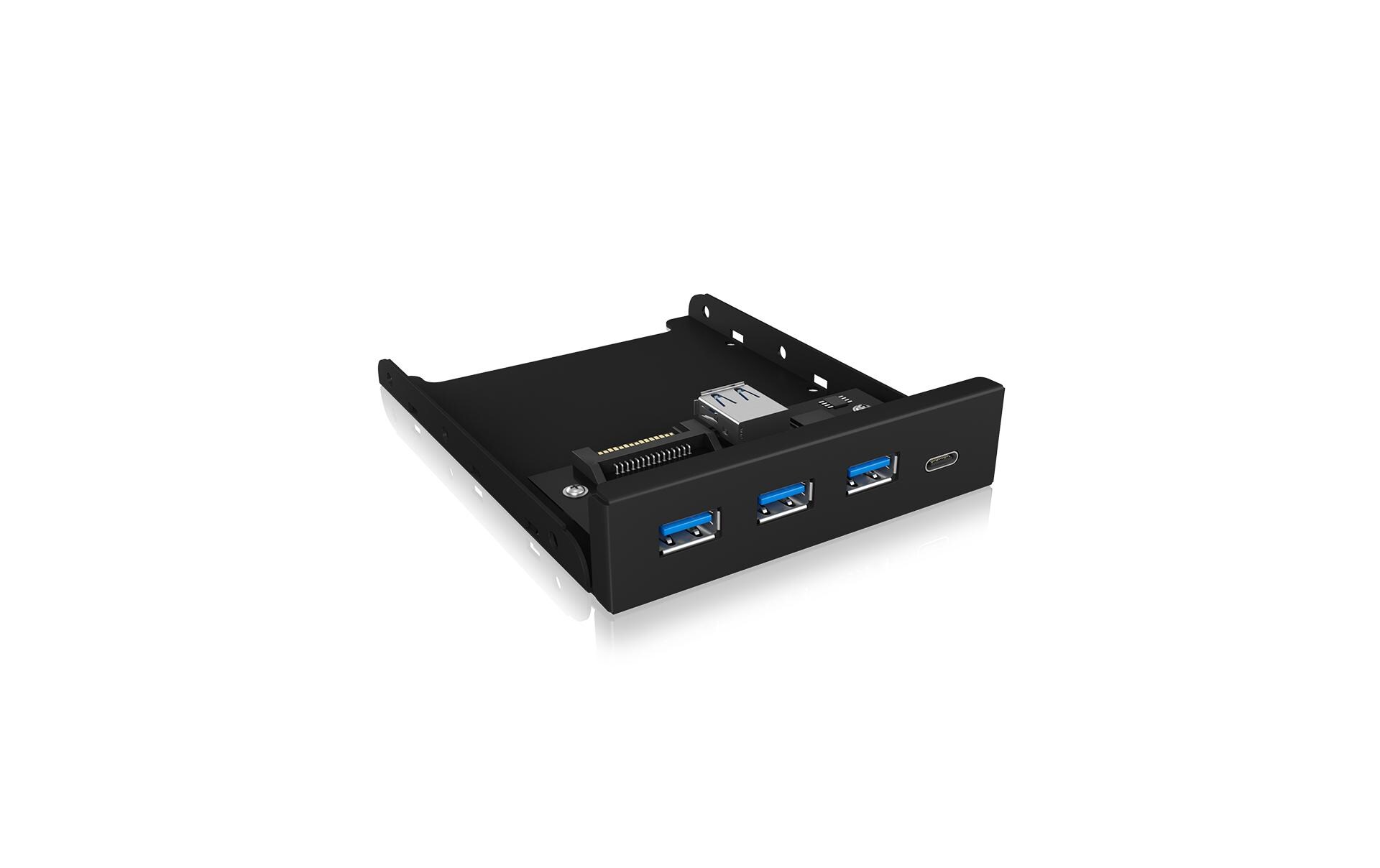 Front Panel IB-HUB1418-i3 USB 3.0 Type-A/Type-C Hub 3.5