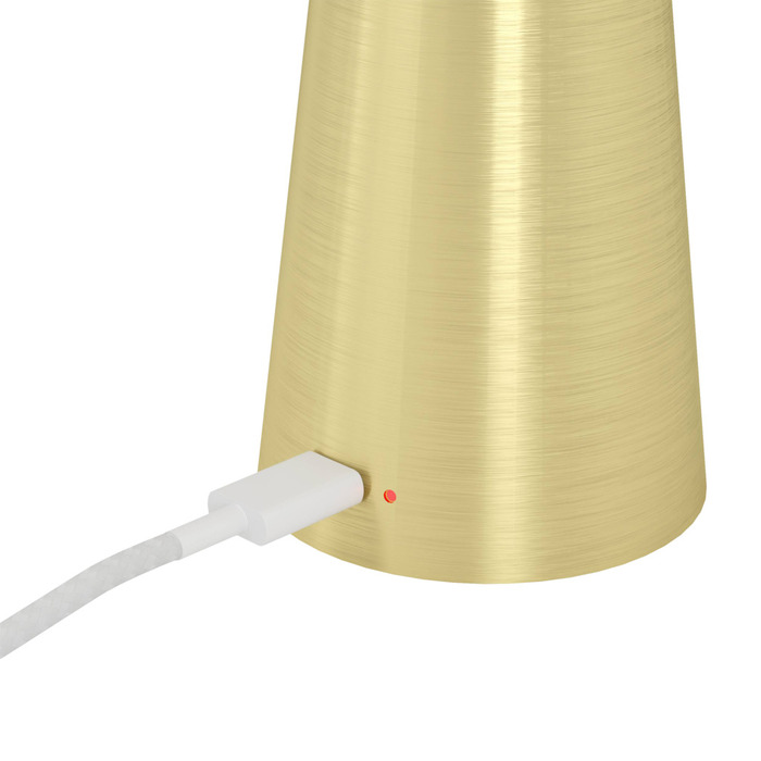 Eglo Piccola bordlampe genopladeligt batteri messing
