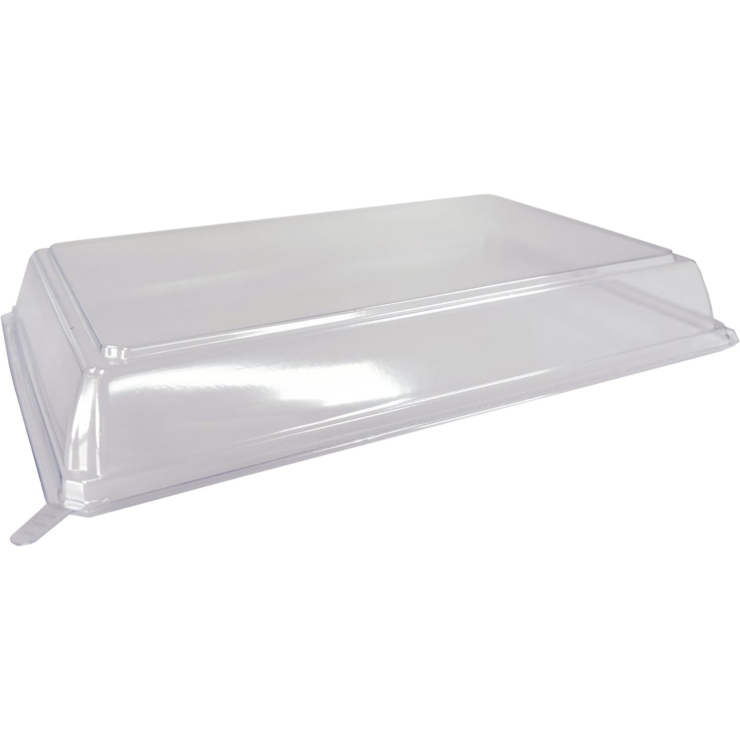 Deksel, sushitray, Gerecycled PET, rechthoekig, 208x138x27mm, transparant