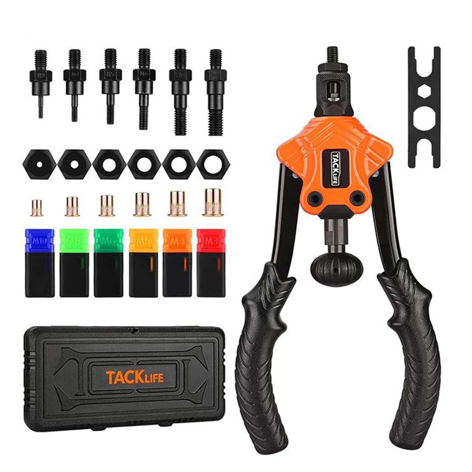 TACKLIFE HHNP2B Handnietwerkzeug Rivnut Handnietwerkzeug für Muttern M3, M4, M5, M8, M10