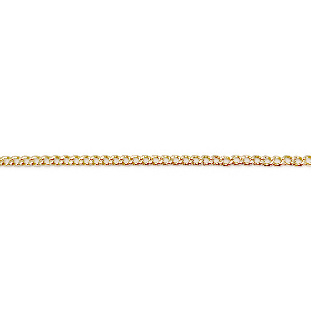 Chaine d'occasion or 750 jaune maille gourmette 50 cm