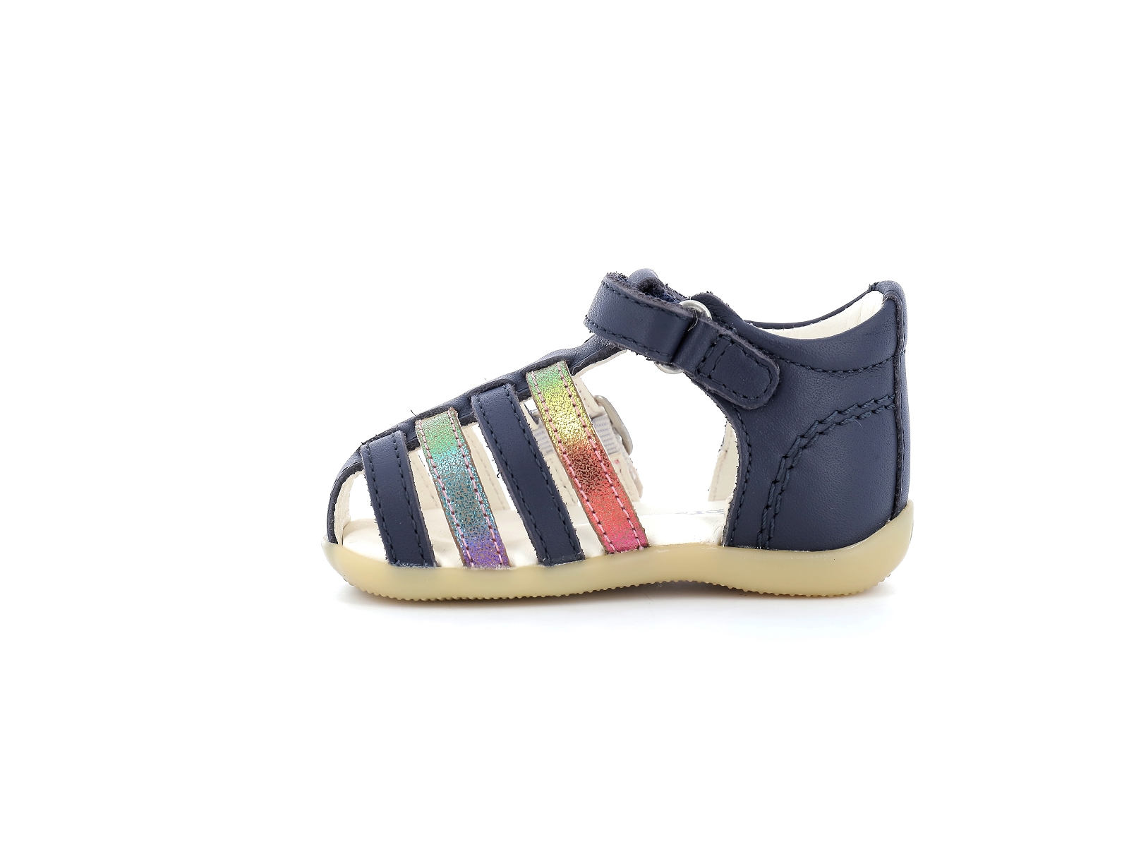 Kickers-BIGKRO Cuir Bleu nuit