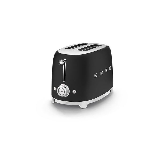 SMEG Toaster 2-Schlitz 50's Retro Style TSF01BLMEU Schwarz Matt