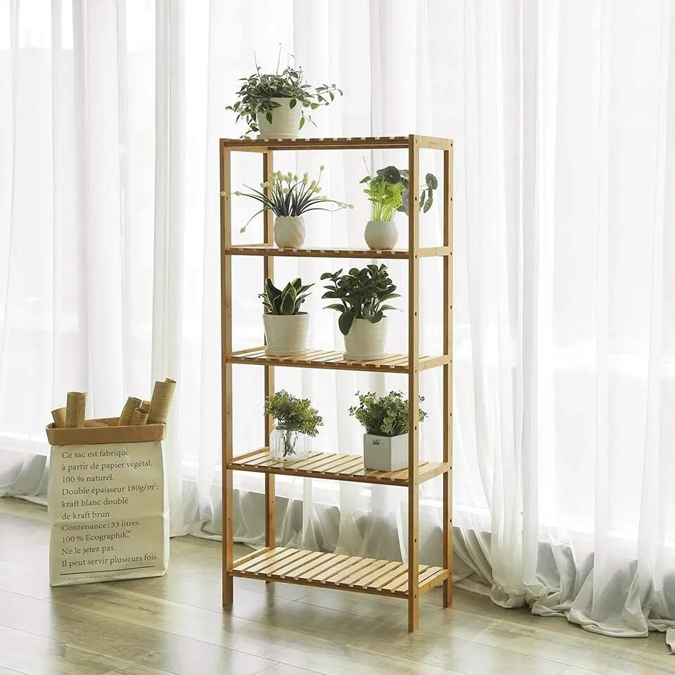Bobbel Home - Opbergrek- Bamboe - 5 Planken
