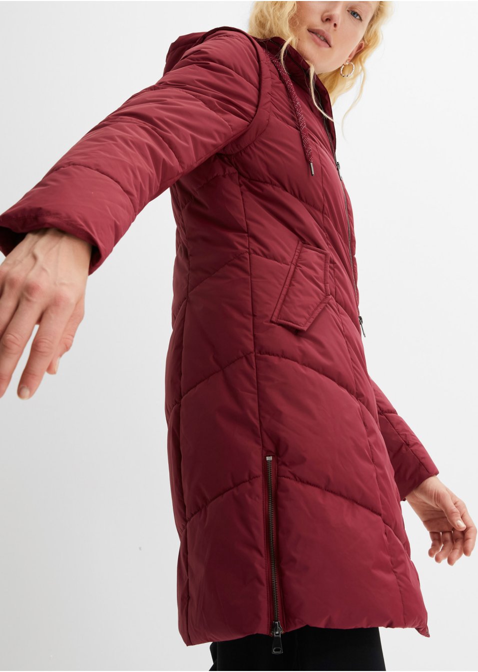 Veste matelassée avec manches amovibles