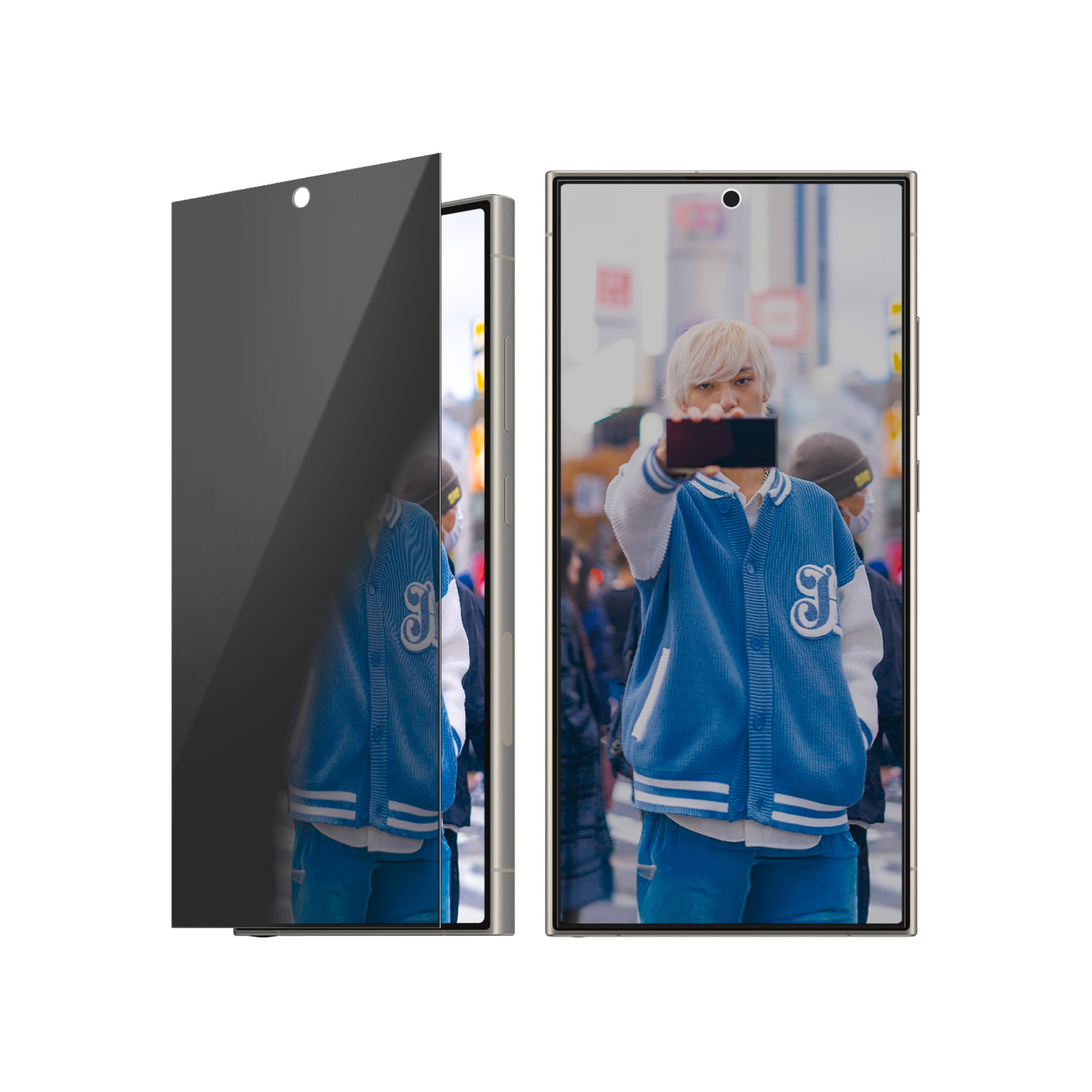 PanzerGlass Displayschutzglas »Ultra-Wide Fit Privacy Screen Protection« für Samsung Galaxy S25 Ultra Blickschutz, Schutzfolie, Bildschirmschutz, kratz- & stossfest