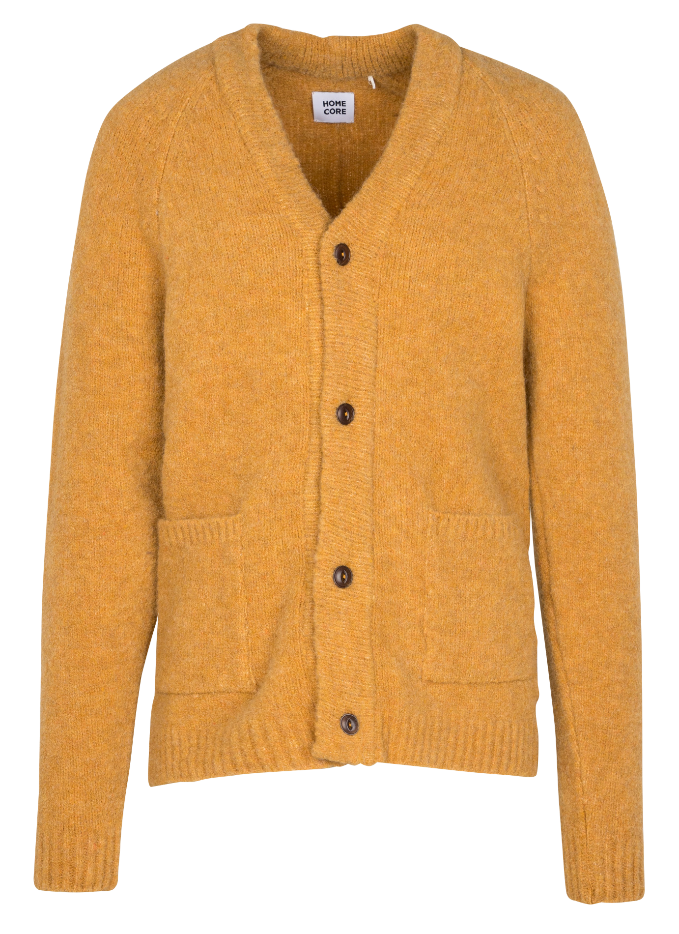 BABY COSTES - Cardigan col V en alpaga mélangé| Jaune