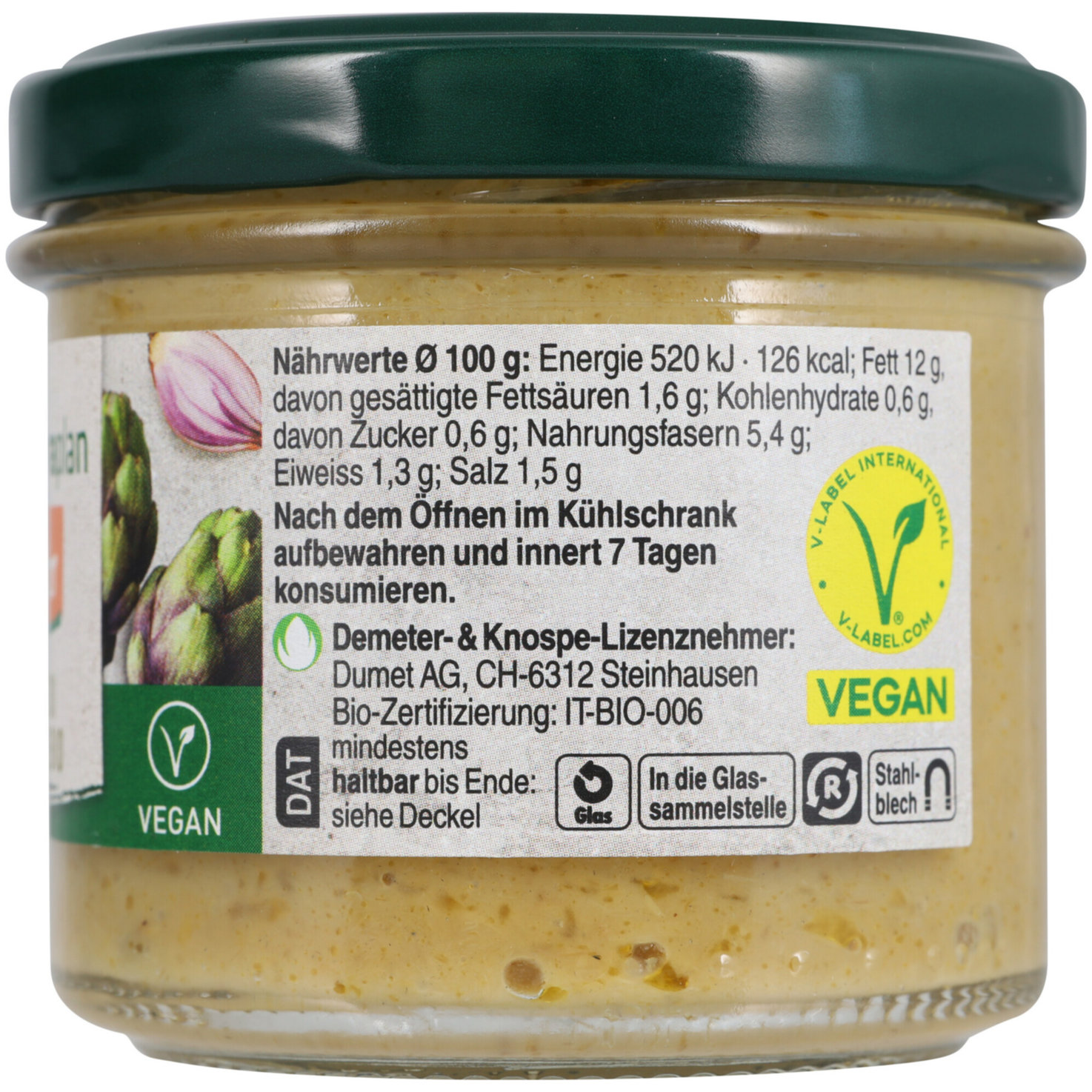 Naturaplan Bio Demeter Crème Artischocken