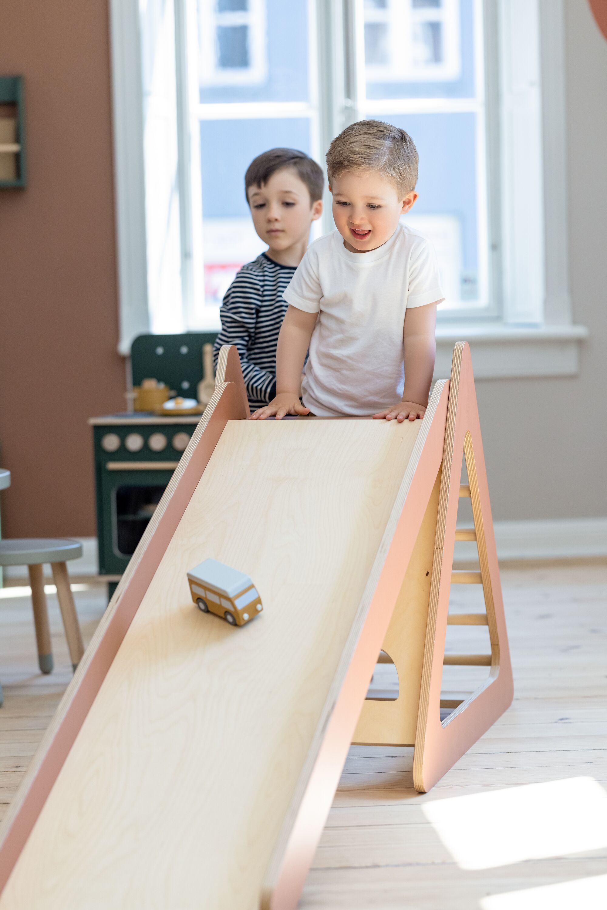 FLEXA Spieltrum mit Rutsche midi  rosa - Rosa / B: 112.5 x T: 60.0