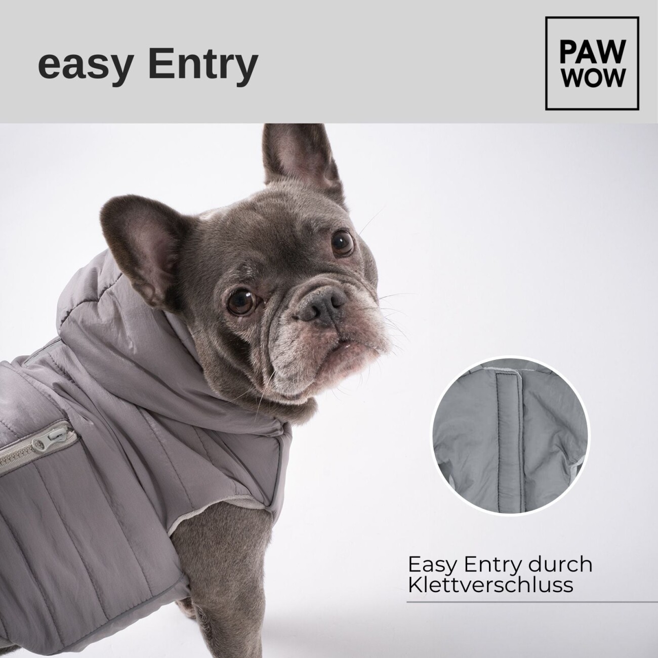 PAW WOW Hundejacke IMMI Grau S