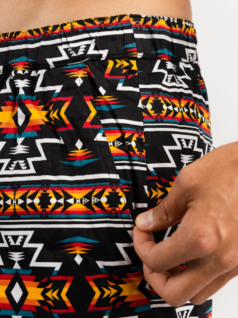 Dravus Venue Shorts geo pattern black