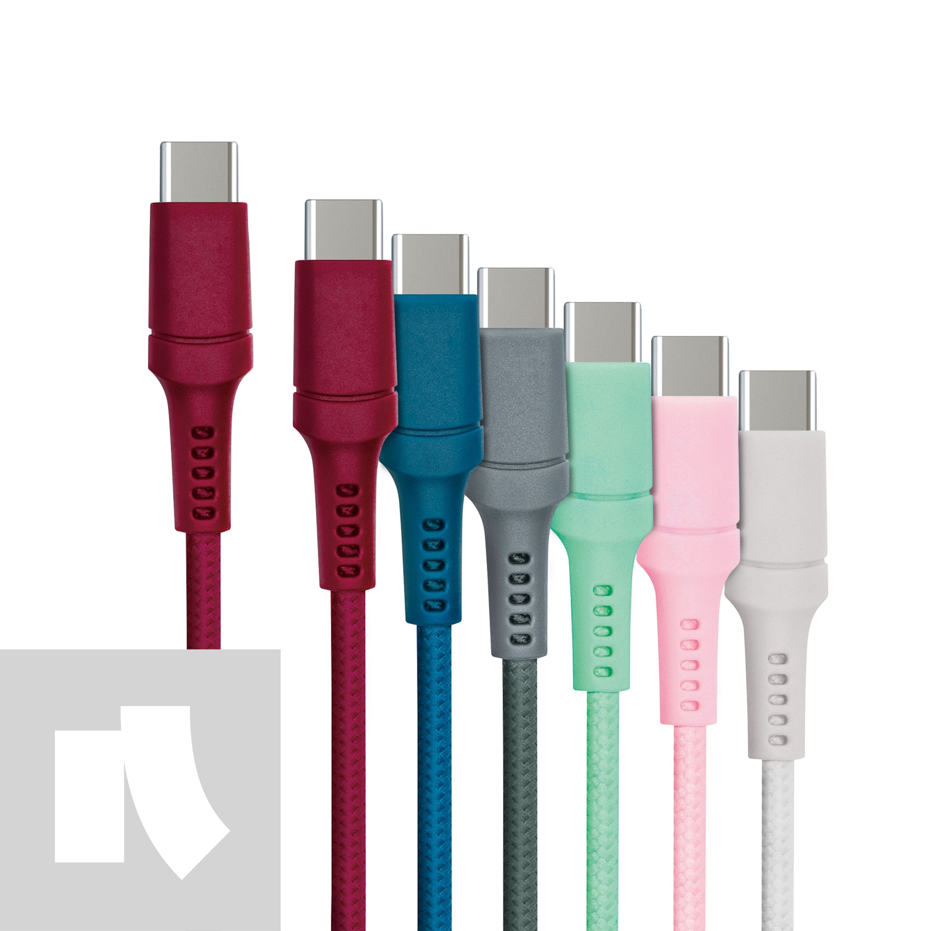 Nomadelic USB-C til USB-C 0,5 m Rød