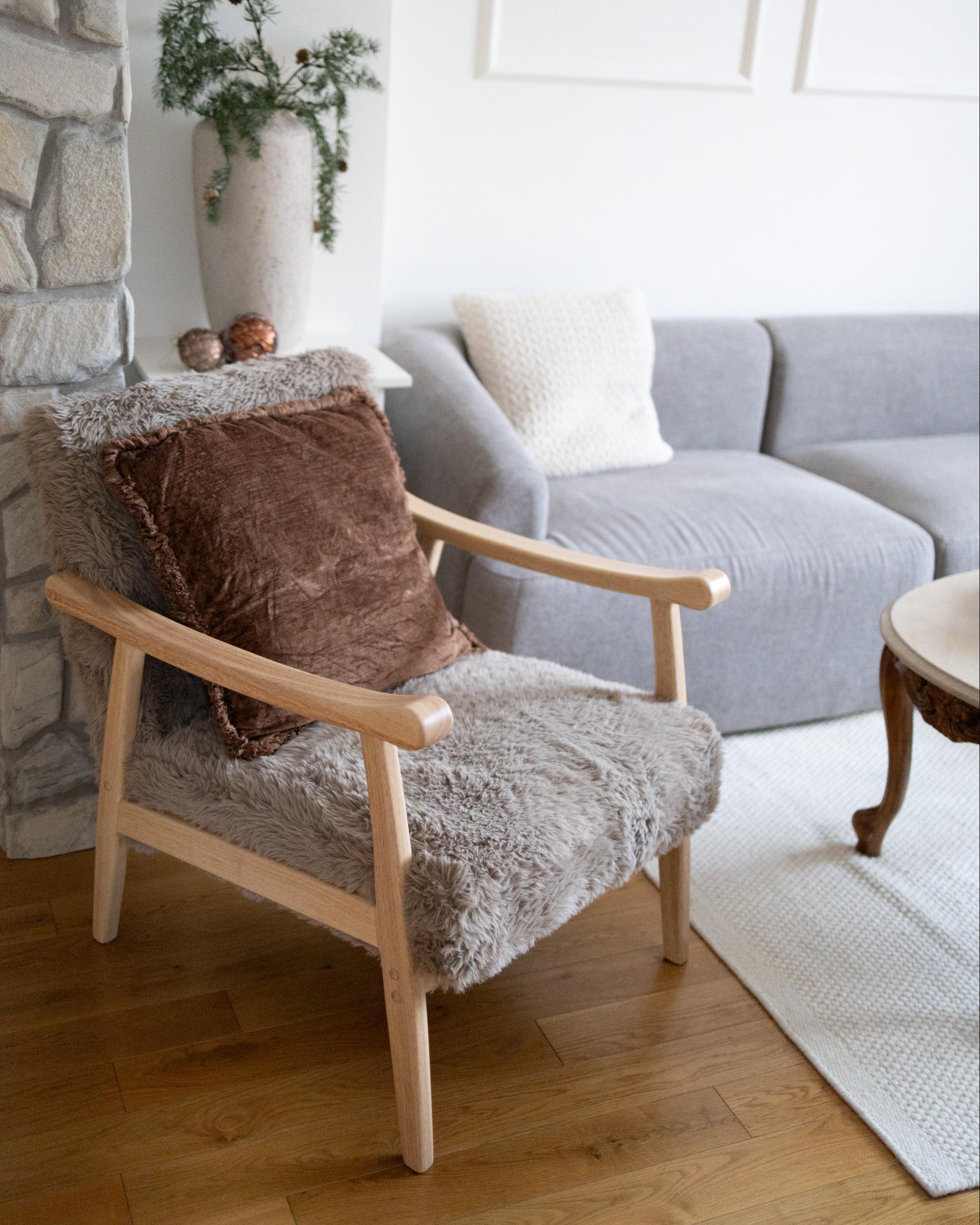 Fauteuil LEKNES Nepbont Taupe