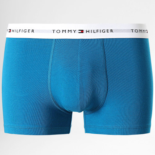Lot De 3 Boxers Signature Cotton Essentials 2761 Bleu Marine Bleu Jaune