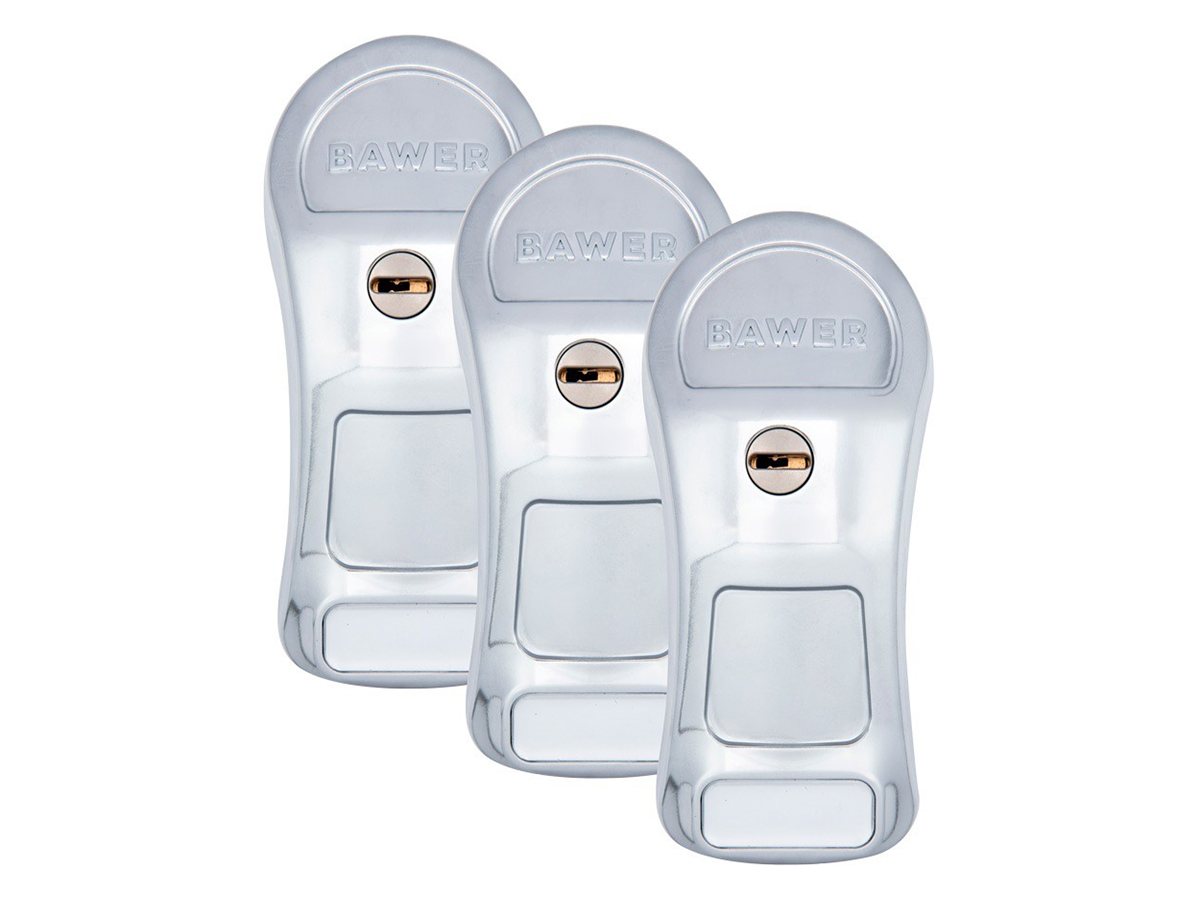 BAWER Armo set van 3 deursloten - Chrome