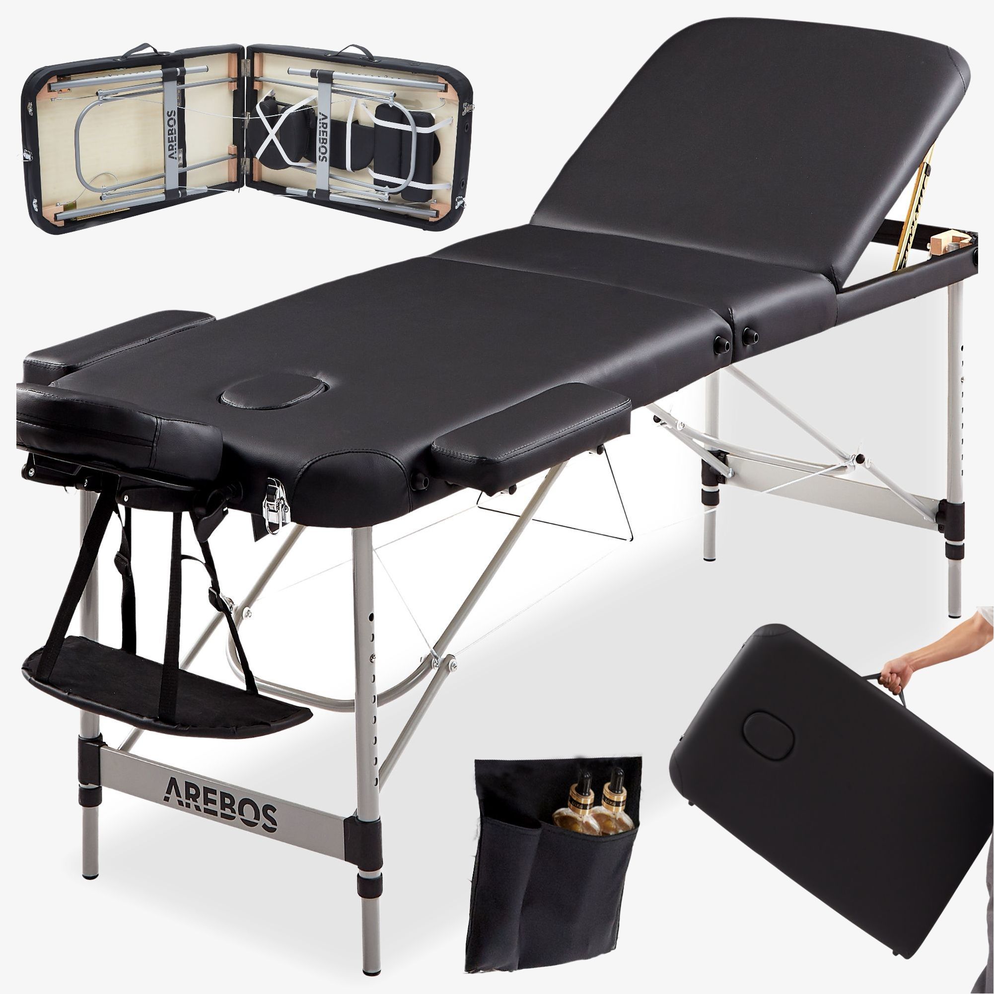 Massageliege 3 Zonen