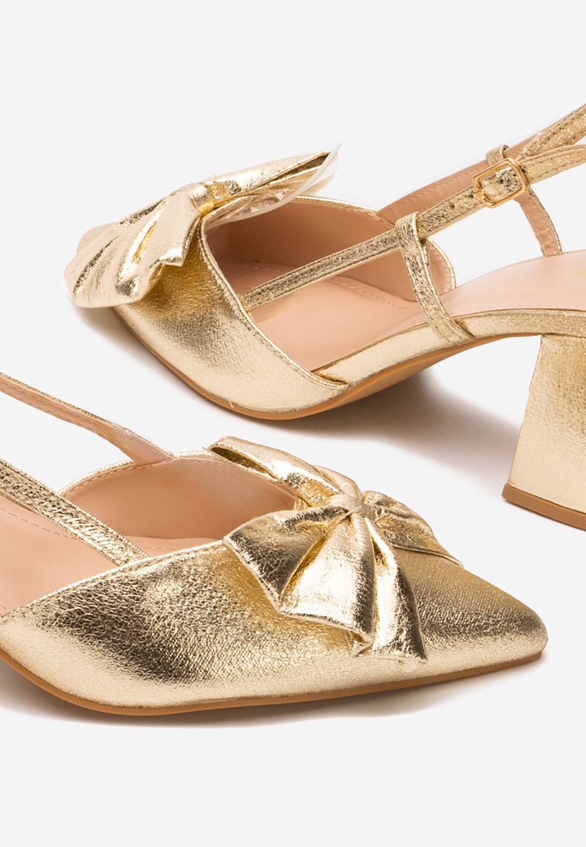 Chaussures slingback dorées Latosha