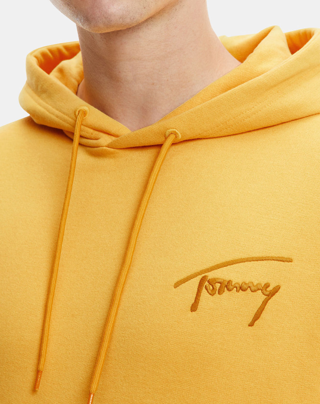 Tommy Jeans Sweat à capuche Signature jaune