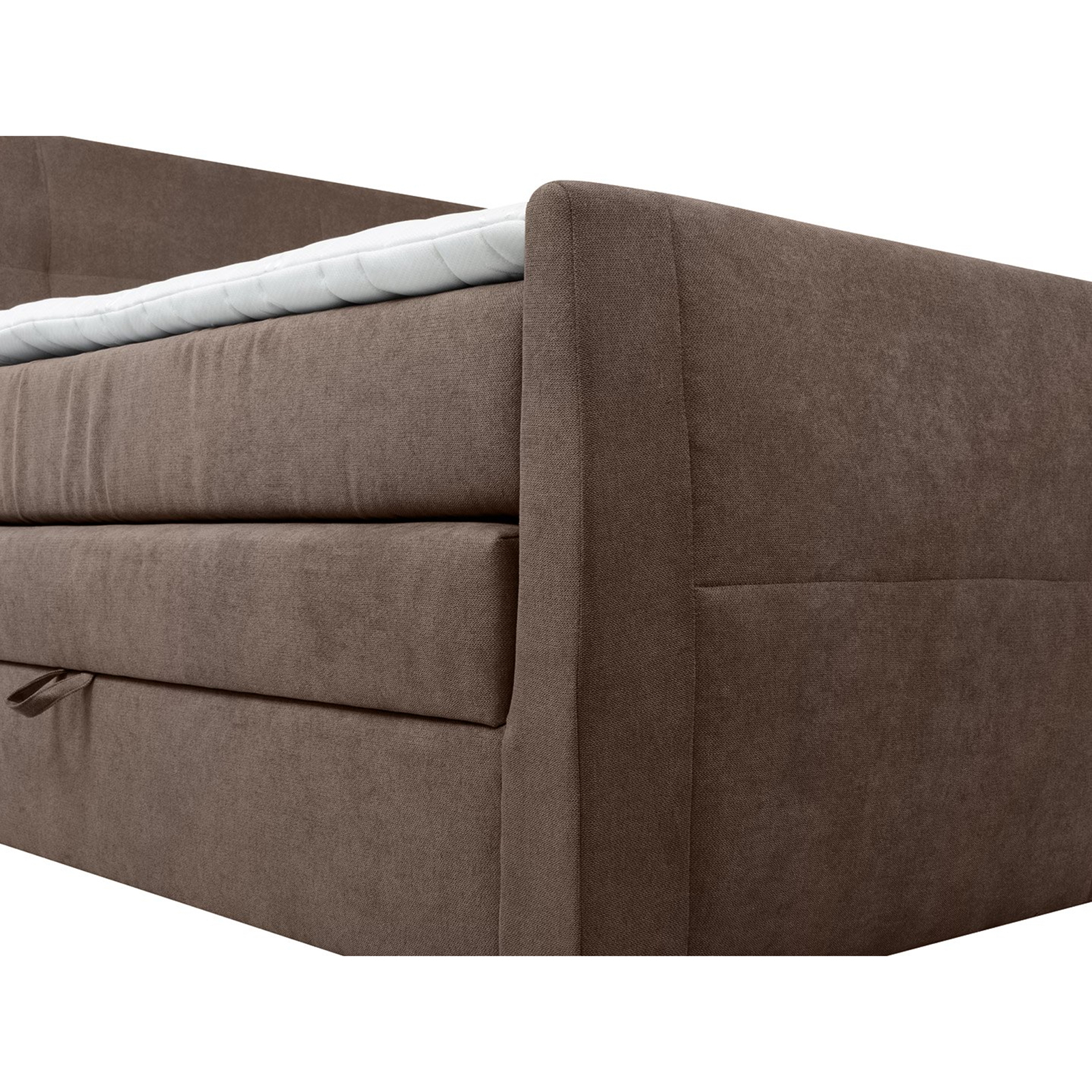 Boxspringbett - braun - H3 - Bettkasten - 120x200 cm
