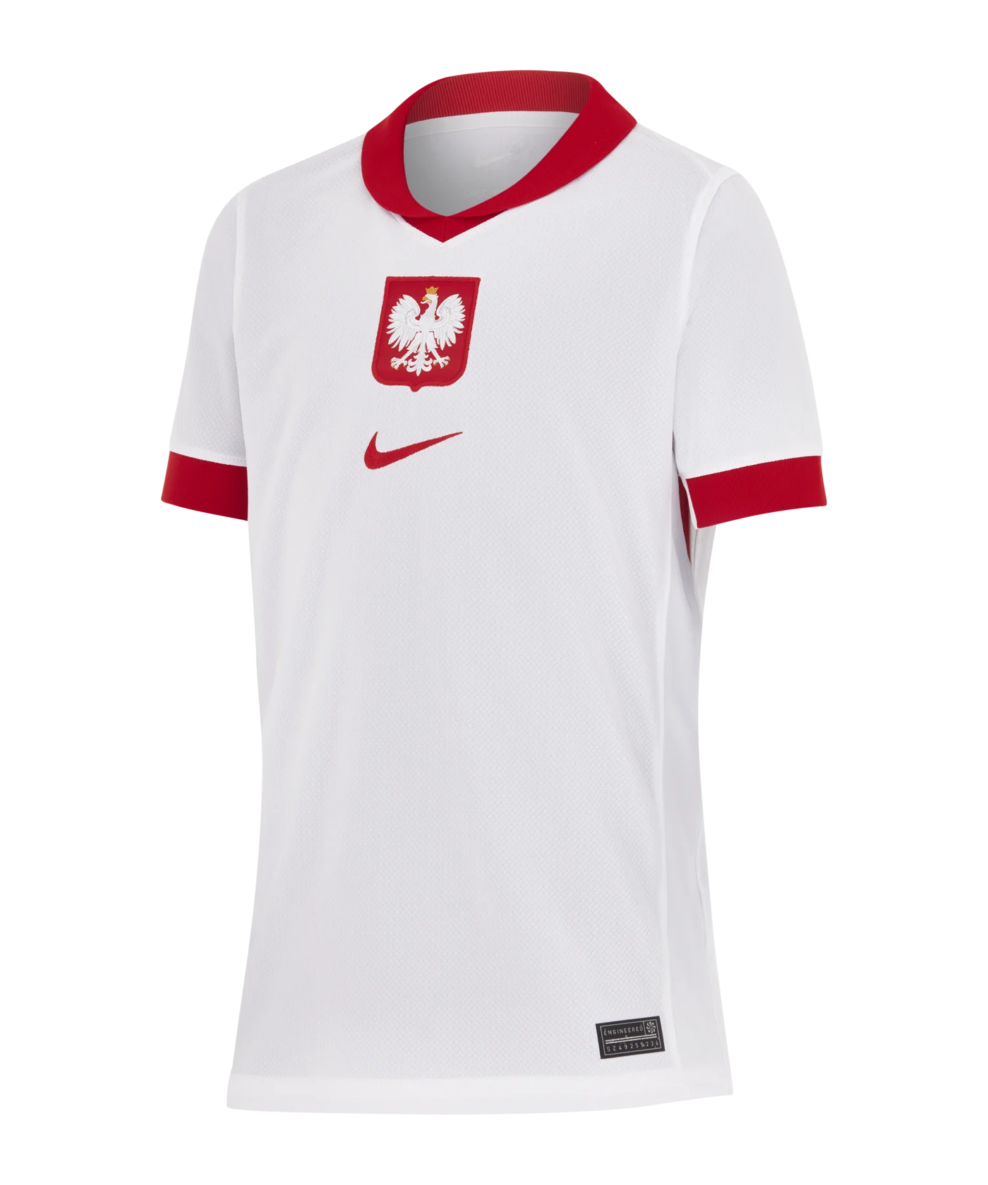 Nike Polen Trikot Home Kids Weiss Rot Rot F100