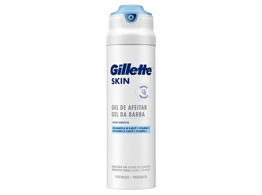 Gel de Barbear Pele Ultra Sensível Gillette Skin 200ml