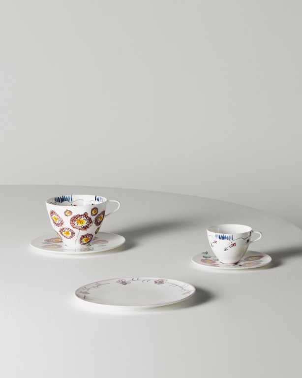 Serax Midnight Flowers by Marni Anemone Milk koffie mok   schotel