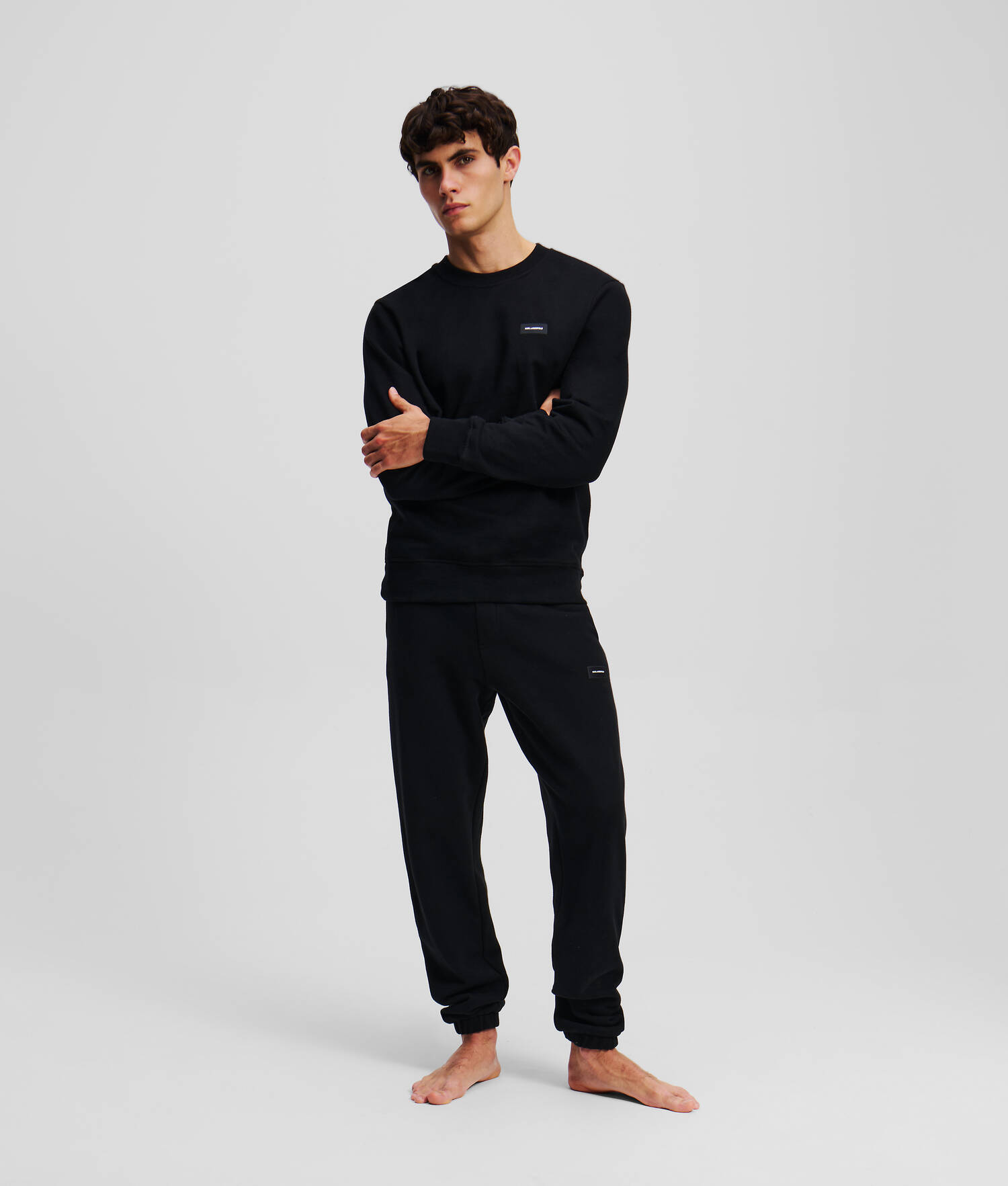 SWEAT-SHIRT LOUNGEWEAR K/ESSENTIAL - Noir