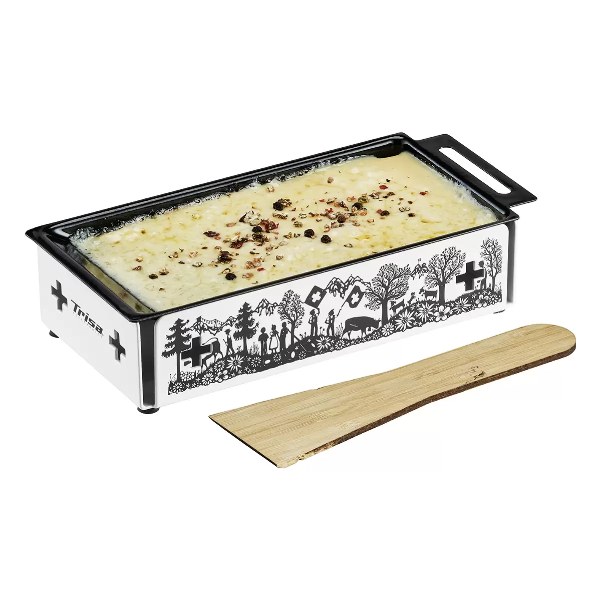 Kerzen-Raclette Trisa Kitchenette schwarz,weiss