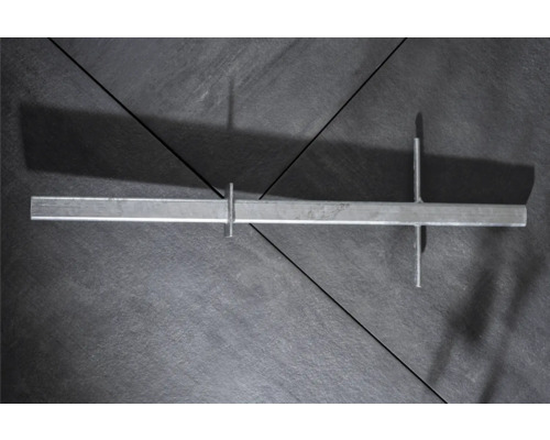 Paalanker voor betonnering, staal, 3 x 3 x 64,4 cm, verzinkt