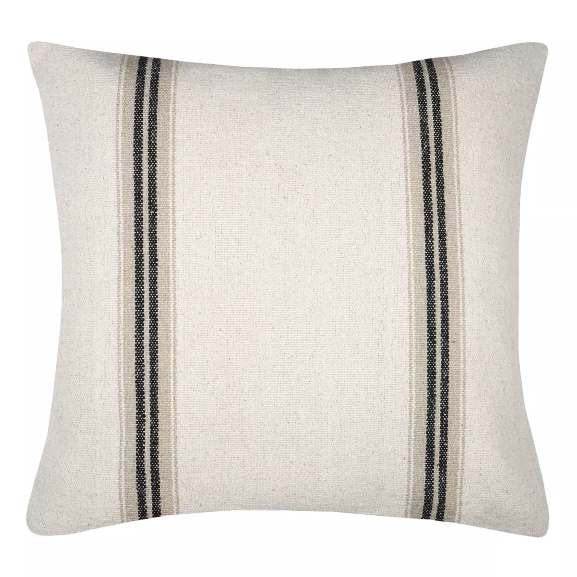 Coussin carré coton (50 cm) Montauban Noir