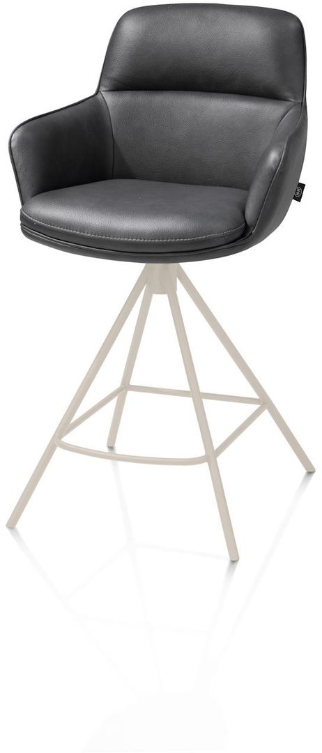 Henders en Hazel   Mateo Creme Poten Barstoel