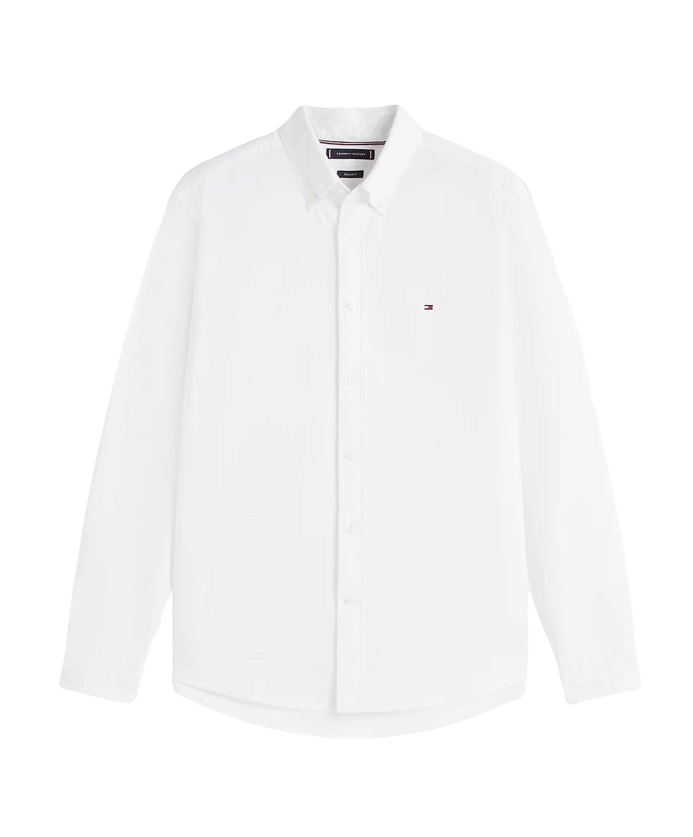 Tommy Hilfiger Heren overhemd lange mouw wit