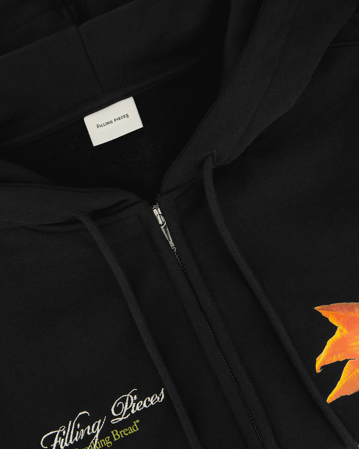 Zip Hoodie Zucchini Black