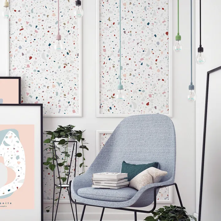 PaperMint Papier-peint Granite Traditional | Blanc