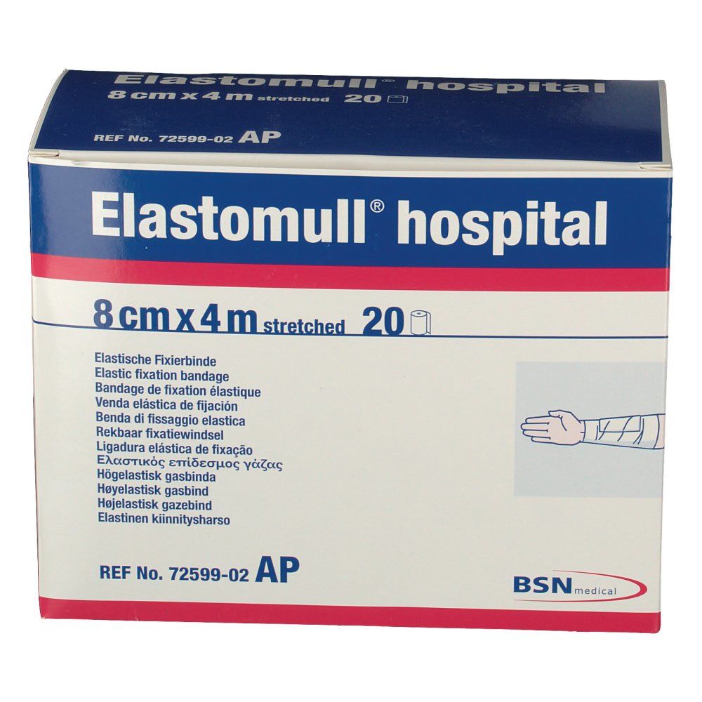 Elastomull® hospital elastische Fixierbinde 8 cm x 4 m