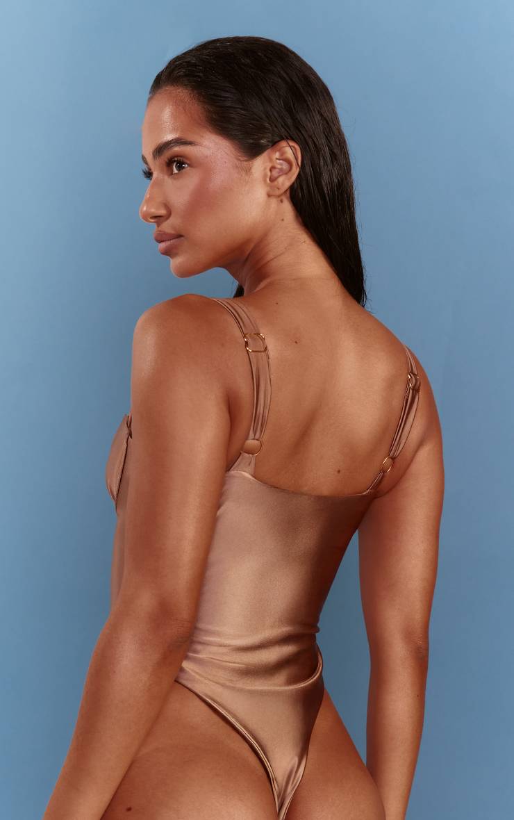 Bronze Maillot De Bain À Armatures Shine Swim