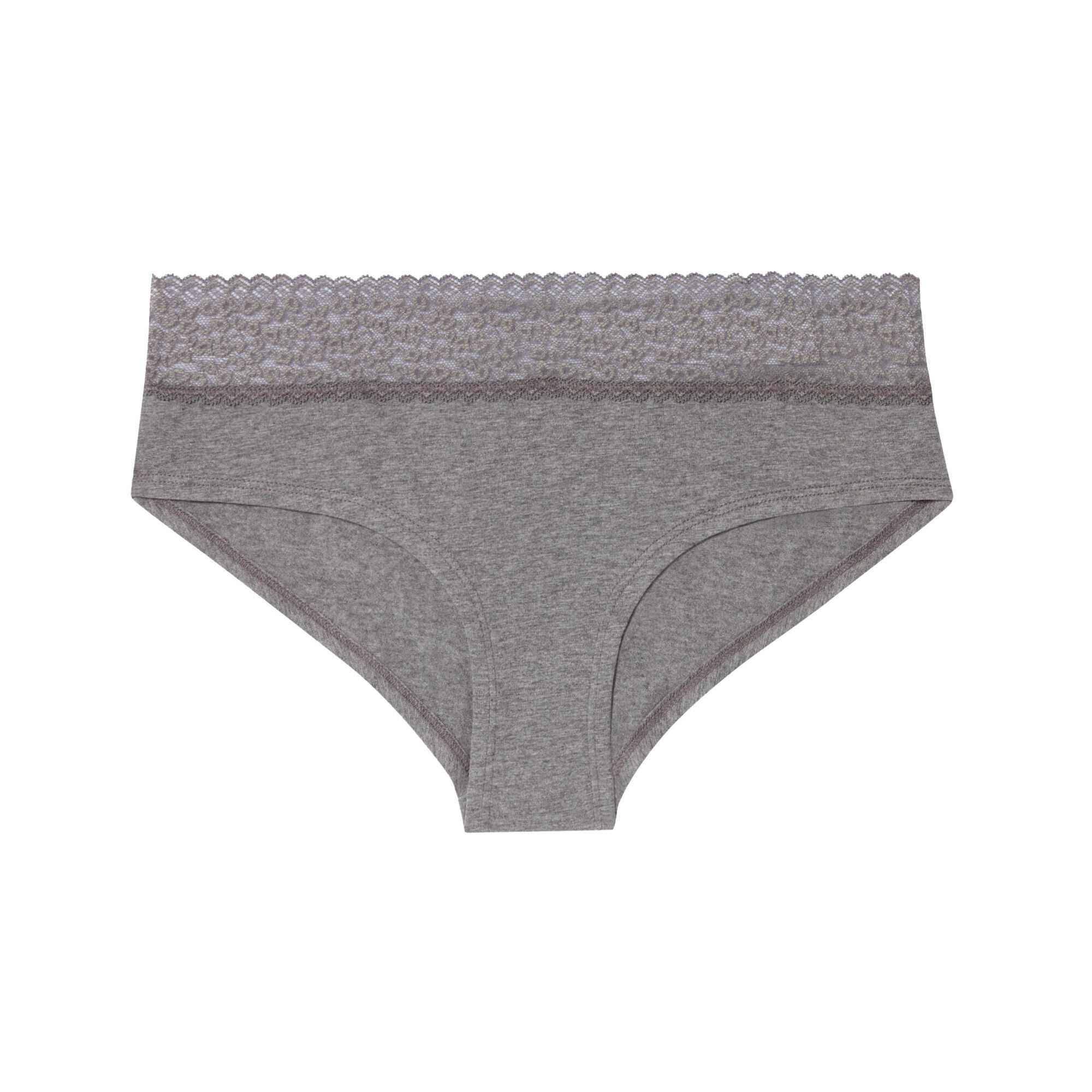 Shorty uni avec dentelle