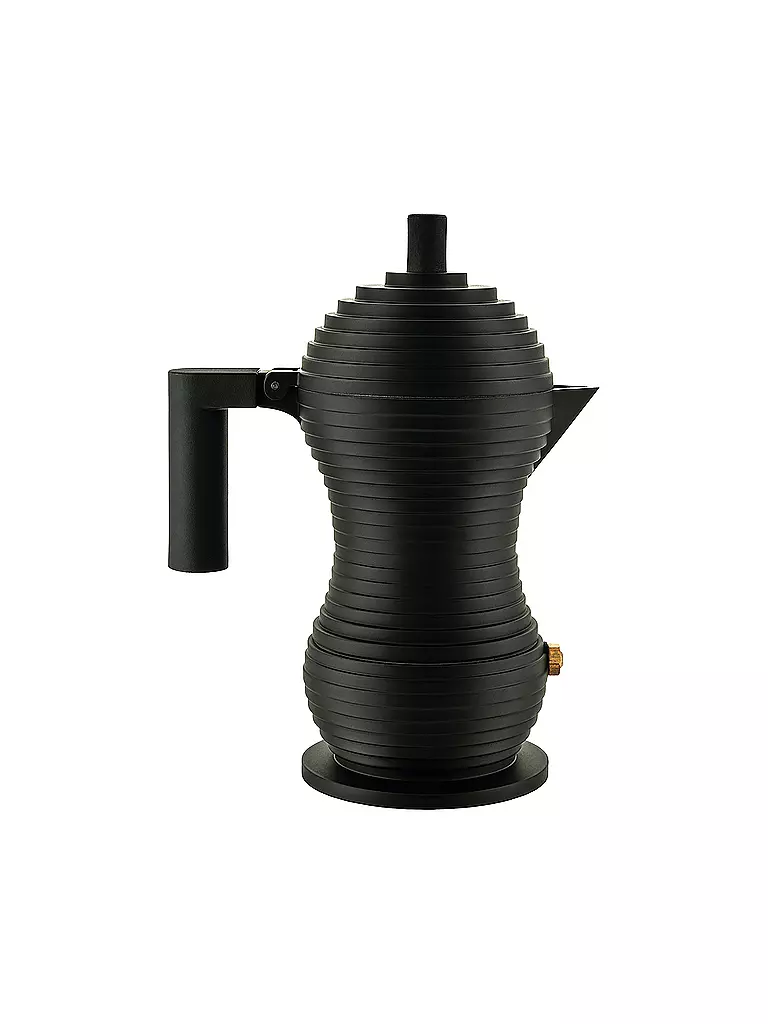 ALESSI Espressomaschine Pulcina Black Alu/Schwarz 1 Tasse schwarz