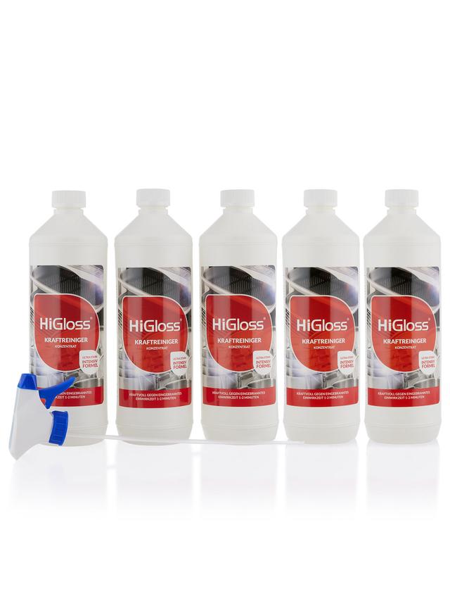 5x Higloss Kraftreiniger 1 L + Sprüher