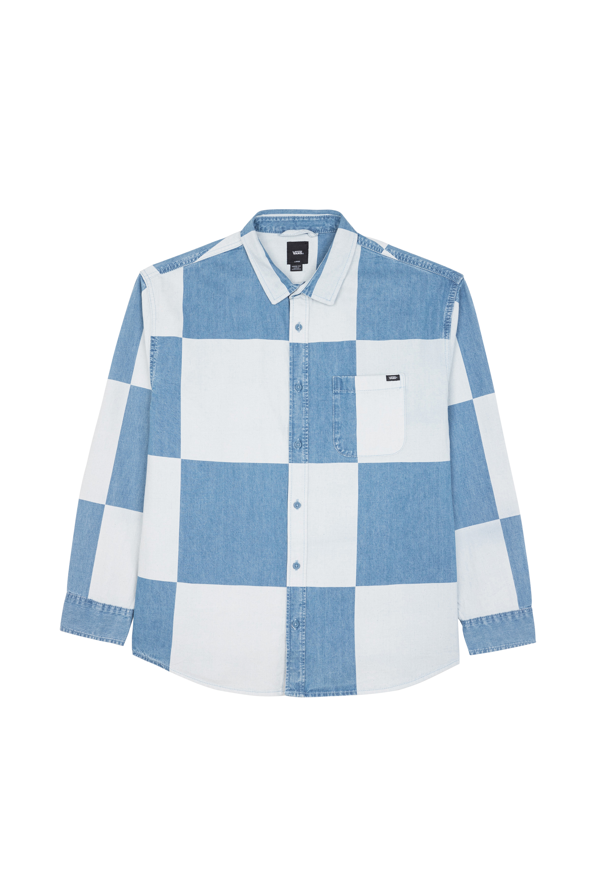 VANS Chemise GOMEZ DENIM LS WOVEN Vintage Indigo Bleu