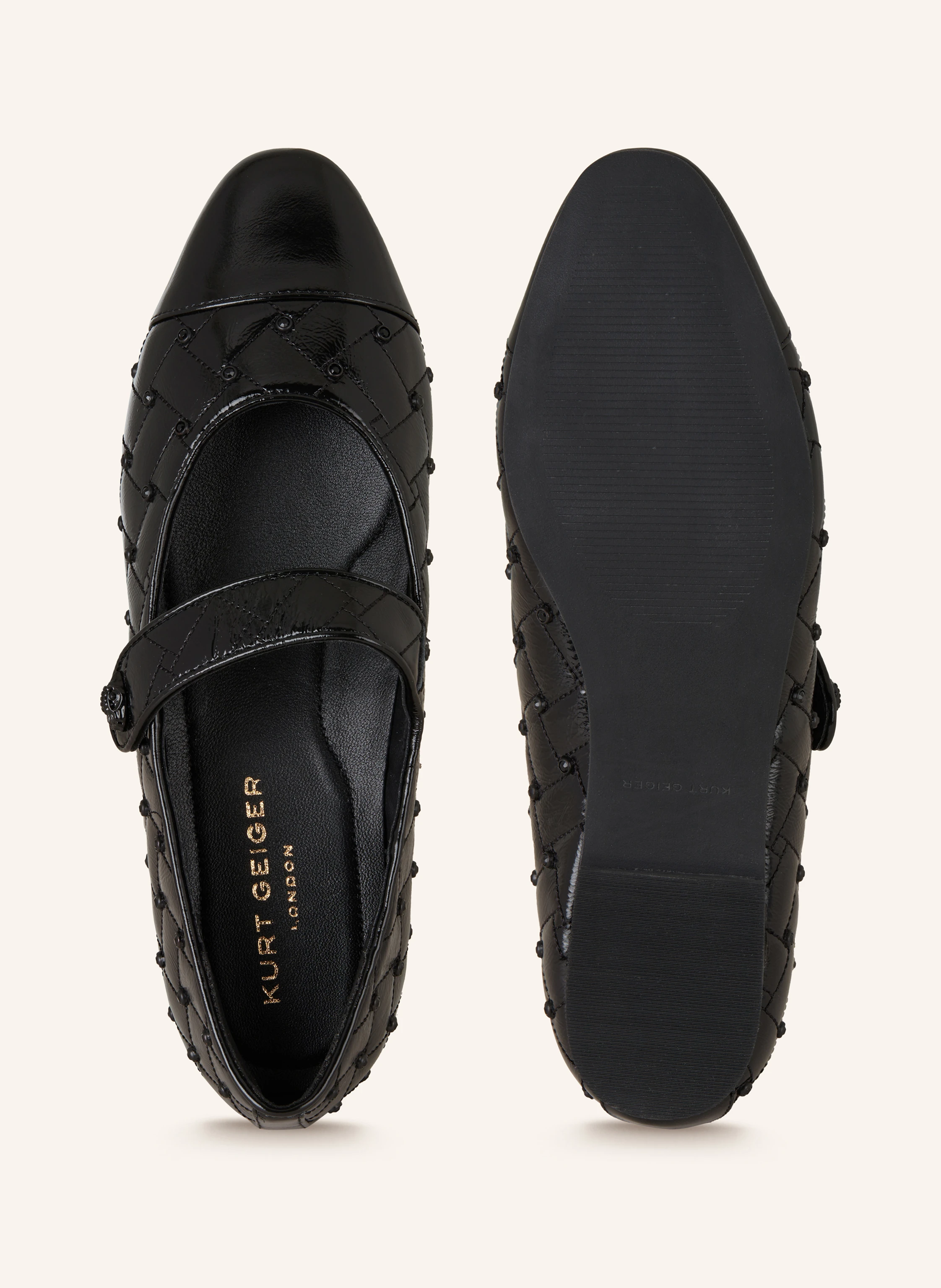 KURT GEIGER Ballerinas ORBIT mit Schmucksteinen