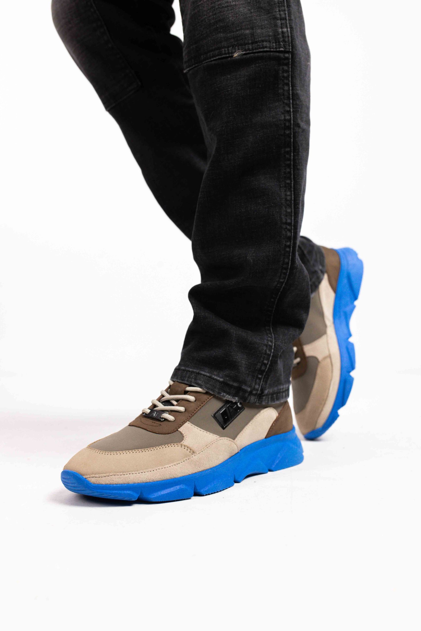 Ab Lifestyle Runner 2 Heren Taupe/Blauw