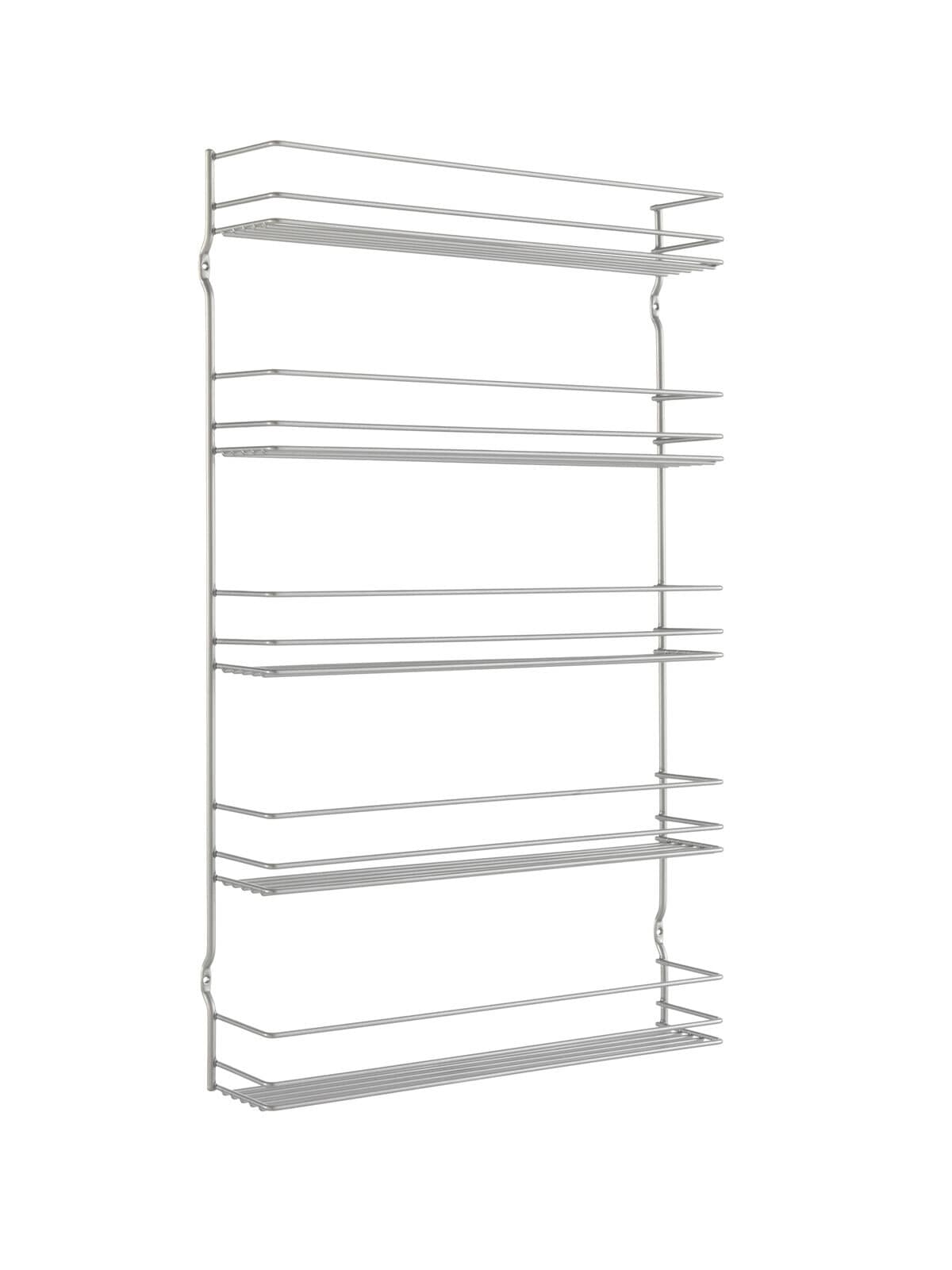 metaltex Gewürzregal Pepito-5 silbermetallic 36x58x8 cm