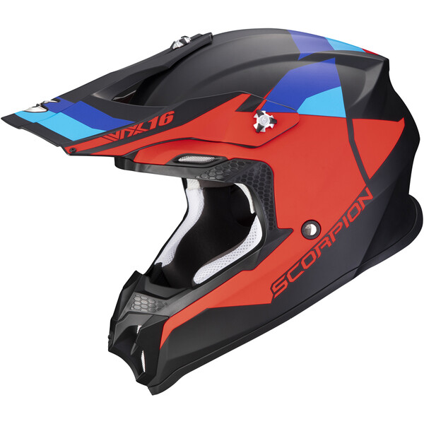 Scorpion - Casque VX-16 Evo Air Spectrum Noir Mat / Rouge / Bleu