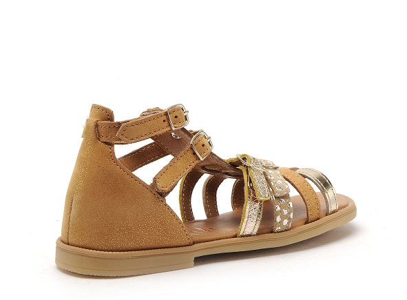 Bellamy nu pieds enfant fille clea marron