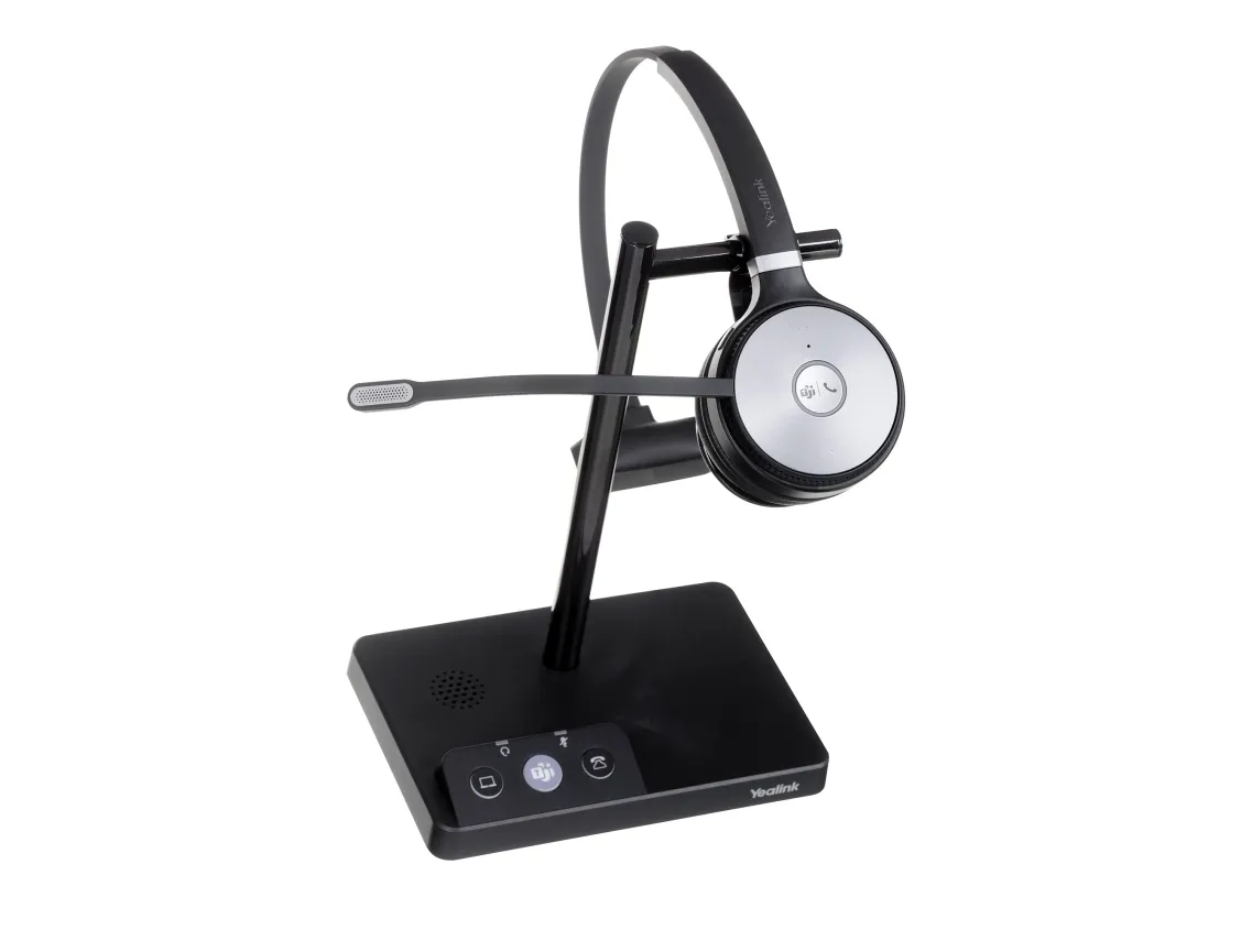 Yealink WH62 Mono - Til Microsoft Teams - headset - på øret - DECT - trådløs - Certified for Microsoft Teams