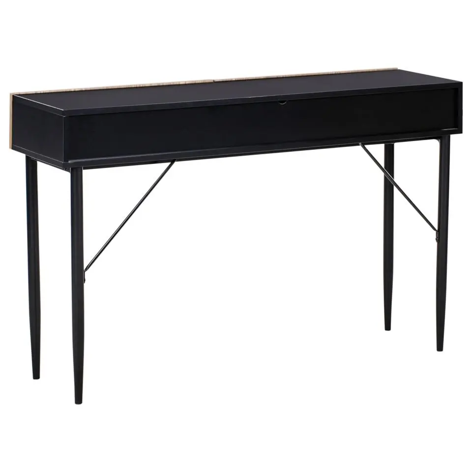 BLYTHE - Consoletafel - Zwart/Bruin - MDF