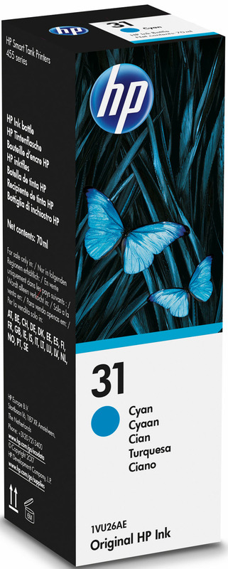HP 31 Tintenflasche, cyan